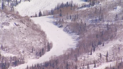 View of snow covered landscape Stock Footage 57814341