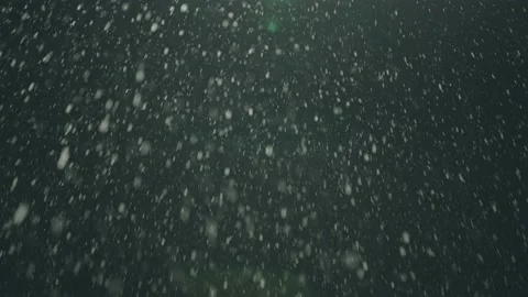 View of Snow falling at night Stock Footage 172466325