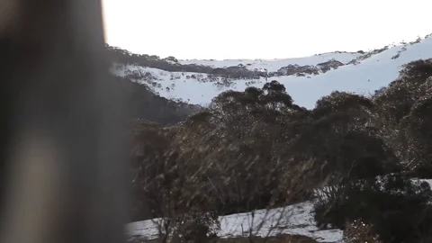 View of snowy hill. Stock Footage 81882245