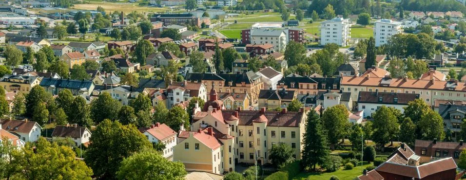 View of Soderkoping Stock Photos