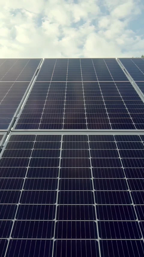 View of solar panels in Latvia. Stock Footage 339901028