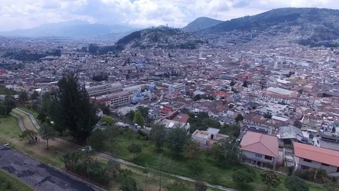 A View of the South Side of Quito Video stock 70065534