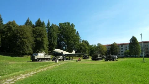 A view of the Soviet Army Museum in Svidnik, Slovakia 库存影片 142632707