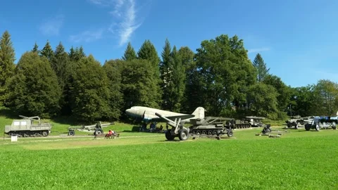 A view of the Soviet Army Museum in Svidnik, Slovakia 库存影片 142632731