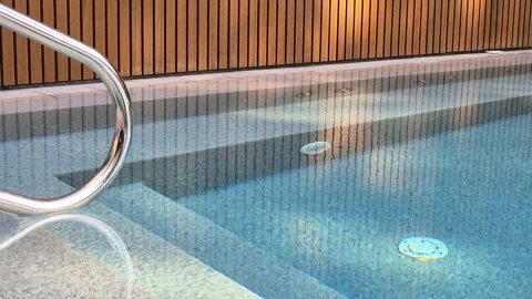 View of a SPA pool Stock Footage 312445500