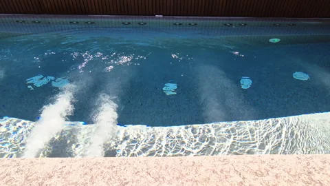 View of a SPA pool Stock Footage 312445529