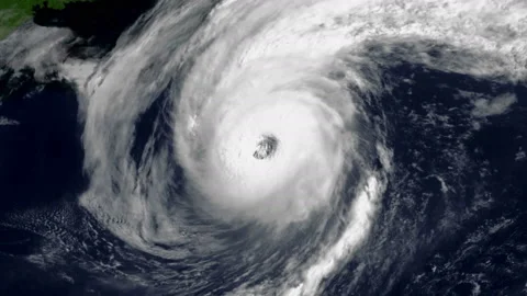 View from space Hurricane Alex at peak intensity south of the Canadian Maritimes Stock Footage 237316645