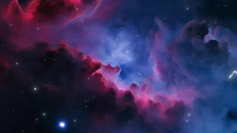 A View of Space Nebula Cloud Seamless Stars Loop Galaxy Animation Background Stock Footage 289180222