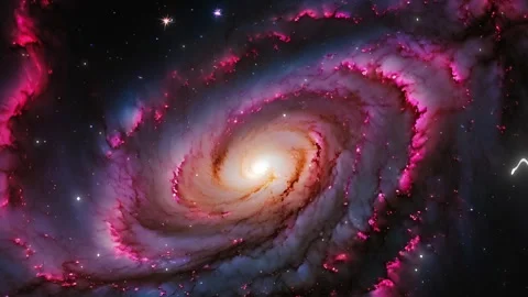 A View of Space Nebula Cloud Seamless Stars Loop Galaxy Animation Background Stock Footage 289180235