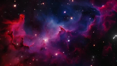 A View of Space Nebula Cloud Seamless Stars Loop Galaxy Animation Background Stock Footage 289180337