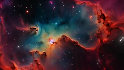 A View of Space Nebula Cloud Seamless Stars Loop Galaxy Animation Background Stock Footage 289180338