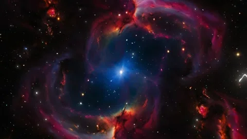 A View of Space Nebula Cloud Seamless Stars Loop Galaxy Animation Background Stock Footage 289180379