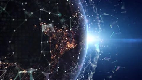 View from space on Planet Earth. Stock Footage 146964244