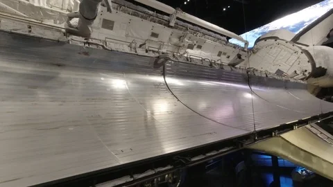 View of the space shuttle 1 Stock Footage 126624577