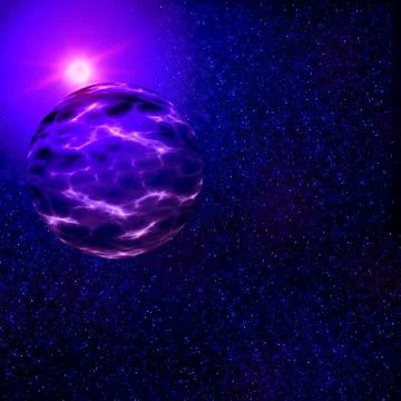 A view from space starscape Stock Illustration