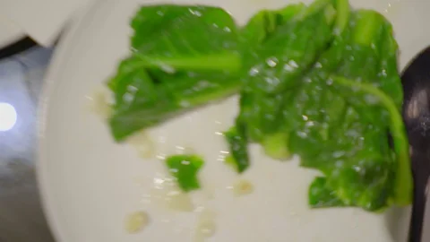 View of Special delicacies with vegetables Stock Footage 116556212