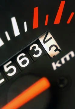 View of speedometer of a two wheeler Stock-Fotos