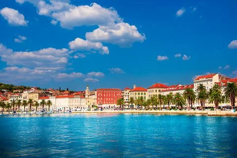 View to Split embankment 写真素材