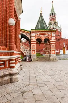 View of St. Basil's Cathedral on Red square Stock-Fotos