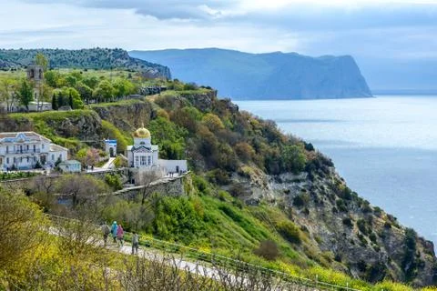 View of St. George monastery Stock Photos
