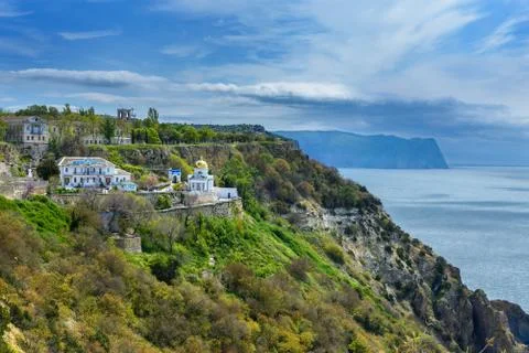 View of St. George monastery Stock Photos