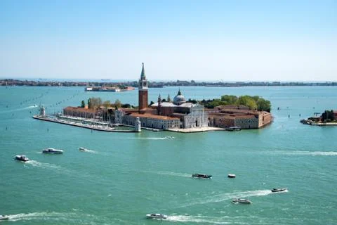 View from the St Mark's Campanile Foto stock