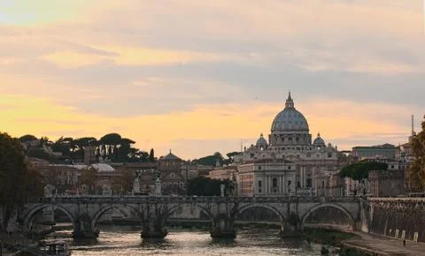 View on St Peter Basilica Stock Photos