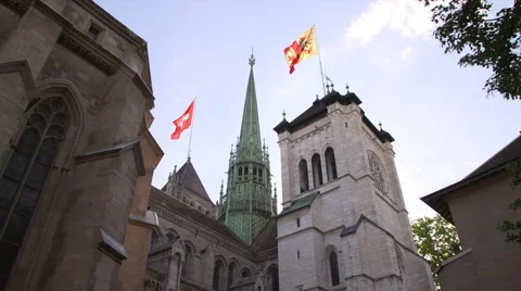 View of St. Pierre Cathedral Stock Footage 68525326