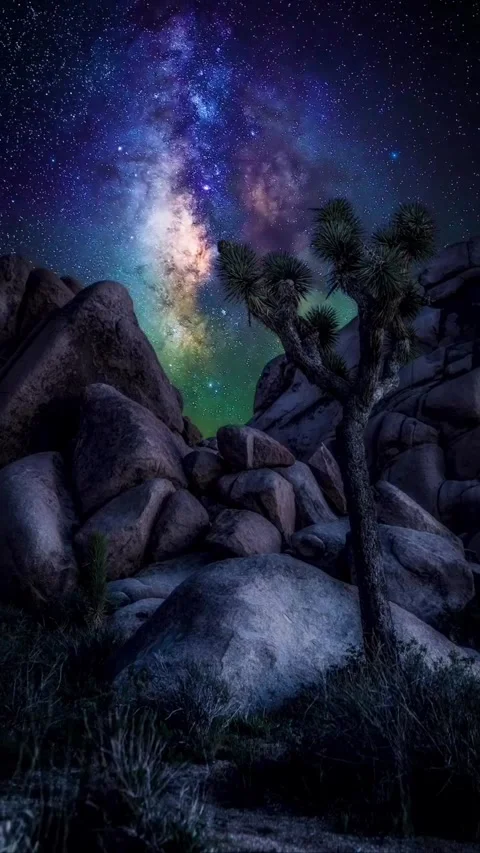 View of stars at night Stock Footage 270333731