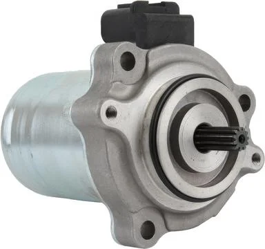 A view of a starter motor. Stock Photos