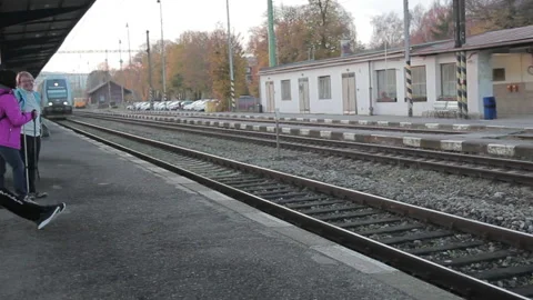 View from the station Stock Footage 132768609