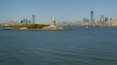 View of Statue of Liberty Stock Footage 62346258