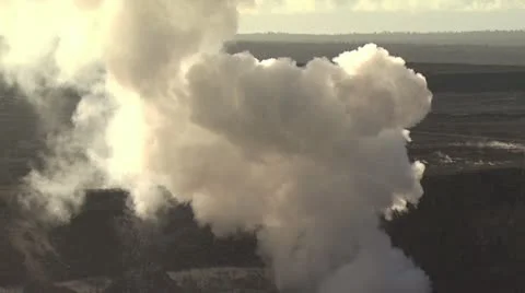 View Of A Steam Cloud As It Rises Into The Air 3 Video stock 19291537