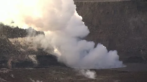 View Of A Steam Cloud As It Rises Into The Air 4 Stock-Footage 19291789