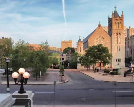 View from steps Stock Photos