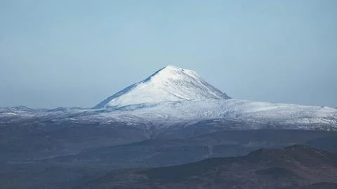 View of Stob Dearg at Glen Coe in the Scottish highlands, UK Stock Photos