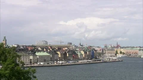 View of Stockholm Stock Footage 11214995