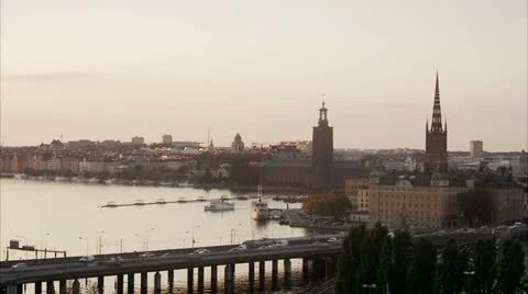 View of Stockholm Stock Footage 11285632