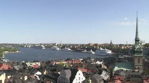View of Stockholm Stock Footage 11287212