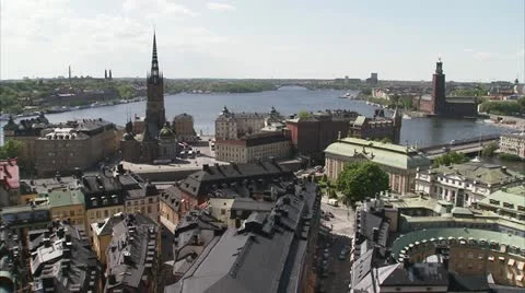 View of Stockholm Stock Footage 11287241