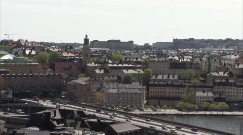 View of Stockholm Stock Footage 11287244