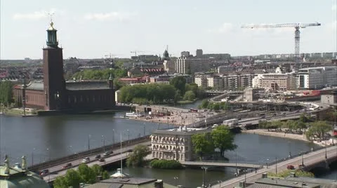 View of Stockholm Stock Footage 11287247