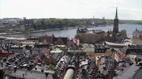 View of Stockholm Stock Footage 11287262