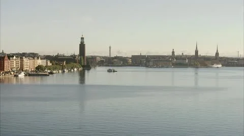 View of Stockholm Stock Footage 11322407