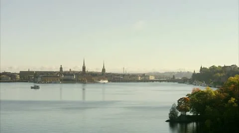 View of Stockholm Stock Footage 11322415