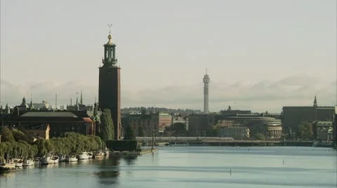 View of Stockholm Stock Footage 11322475