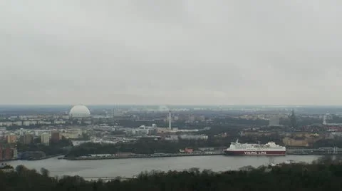 View of Stockholm Stock Footage 11332547