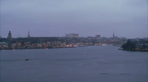 View of Stockholm Stock Footage 11332589