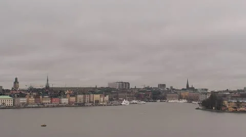 View of Stockholm Stock Footage 11332592