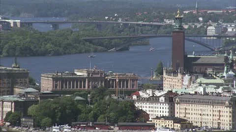 View of Stockholm 스톡 동영상 11340992